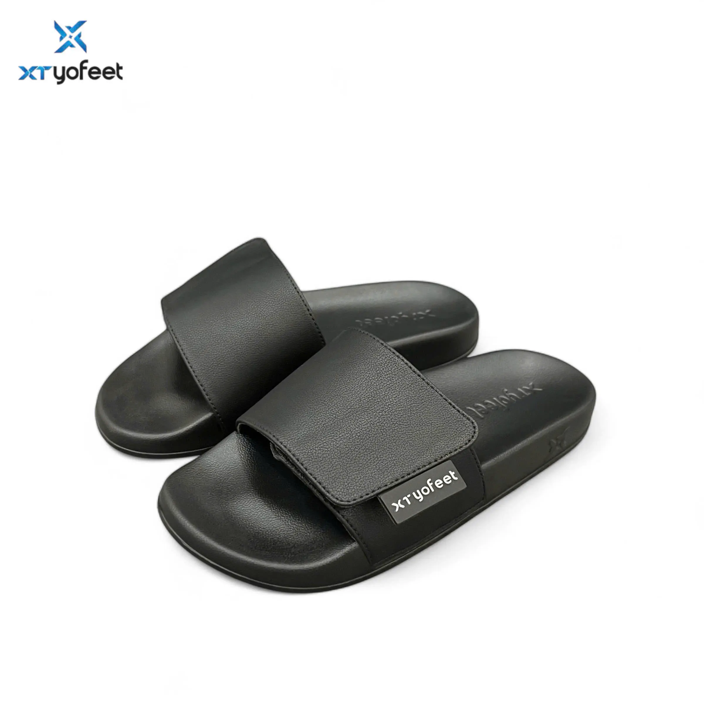 Dép quai ngang XT YOFEET  nhám đính chỉnh kich thước (XC74). DéP Dép Lê Nam Đế Bằng Slipper