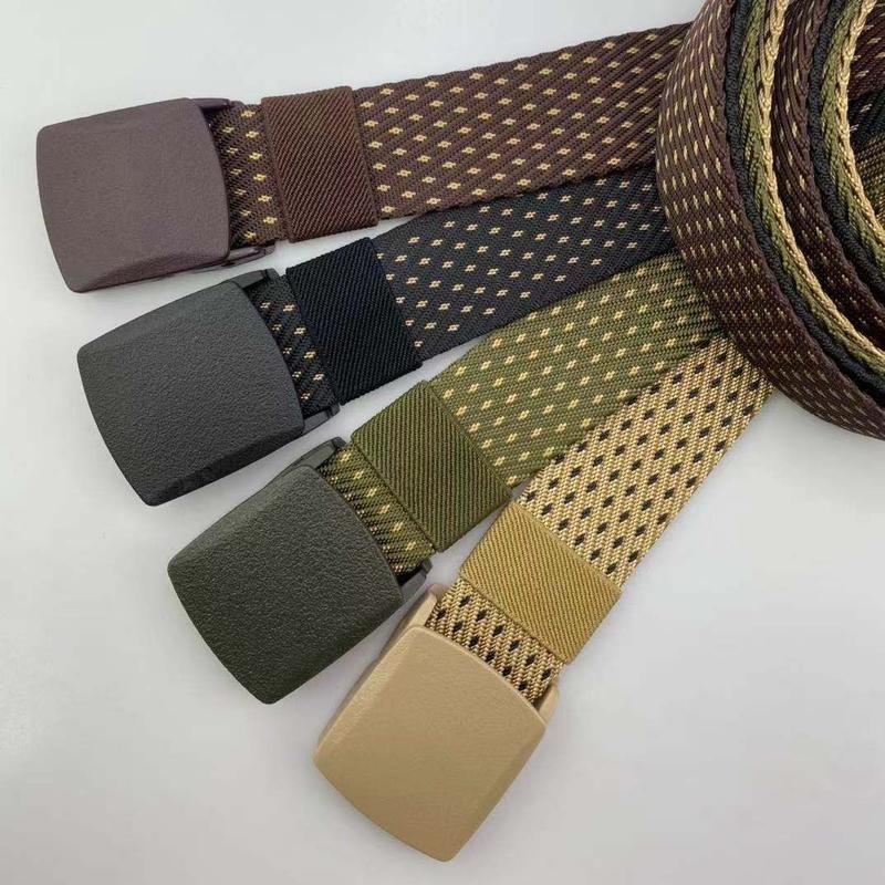 Dây lưng vải dù thời trang đẹp thắt lưng nam quân đội vải dù mặt nhựa nắp gập độc đáo trẻ trung cá tính