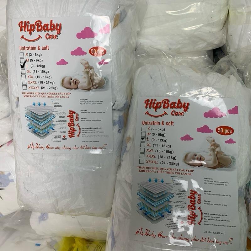 Combo 2 bịch bỉm Quần HipBaby (100 miếng) thấm hút tốt đủ size cho bé từ m đến 3 xl 1