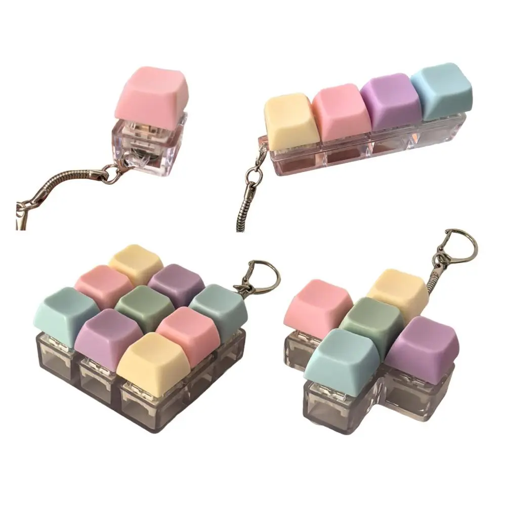 Keyboard Fidget Keychain Creative Sensory Toy for Office Home ...