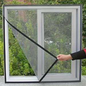 Ventana de Malla Insectaria, Kit Autoadhesivo de Fácil Instalación con Cortinas de Malla Recortables, Esquinas de Reemplazo para Pantalla Repelente de Insectos para el Hogar
