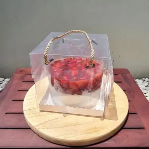 Kotak Kue Mika / Box Mika Kotak / Box Mika Handle Tali /  Box Kue Mika