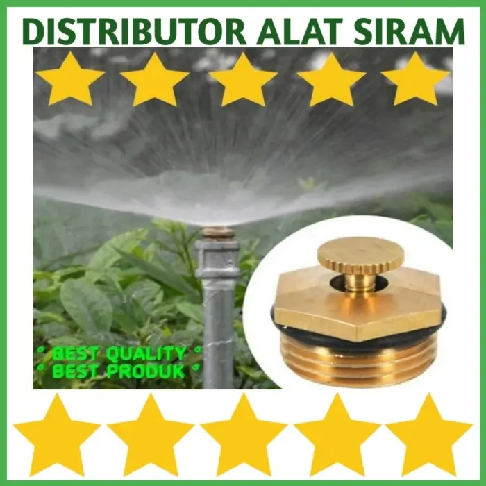 Springkel Kuningan ALAT SIRAM IRRIGATION HEAD SPRINKLER SPRAYER ADJUSTABLE SPRAY KUNINGAN ...