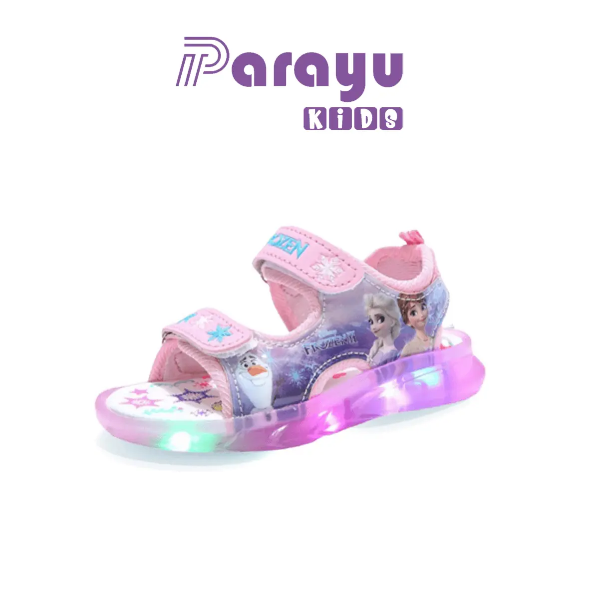 Parayu KIds Sepatu Sandal Anak Perempuan LED FROZEN 006 Fashion IMPORT Model Terbaru