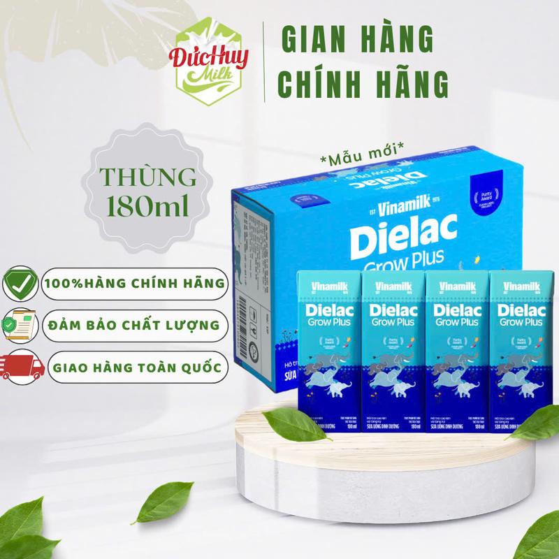 [Vinamilk] Sữa Bột Pha Sẵn Dielac Growplus phát triển não bộ 110 & 180 Cho Bé 1