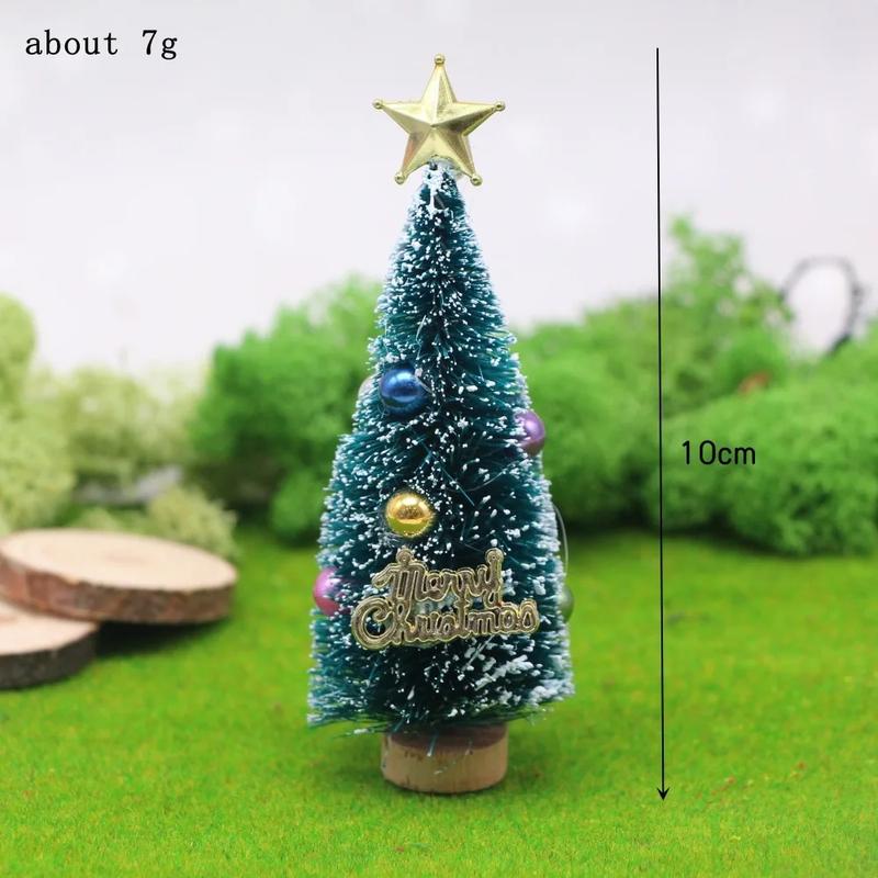 Product Introduction of 1Pc 1:12 Dollhouse Miniature Christmas Tree Cedar Tree Snowflake Pine Needle Tree Doll House Garden Decor Toy Accessories 31