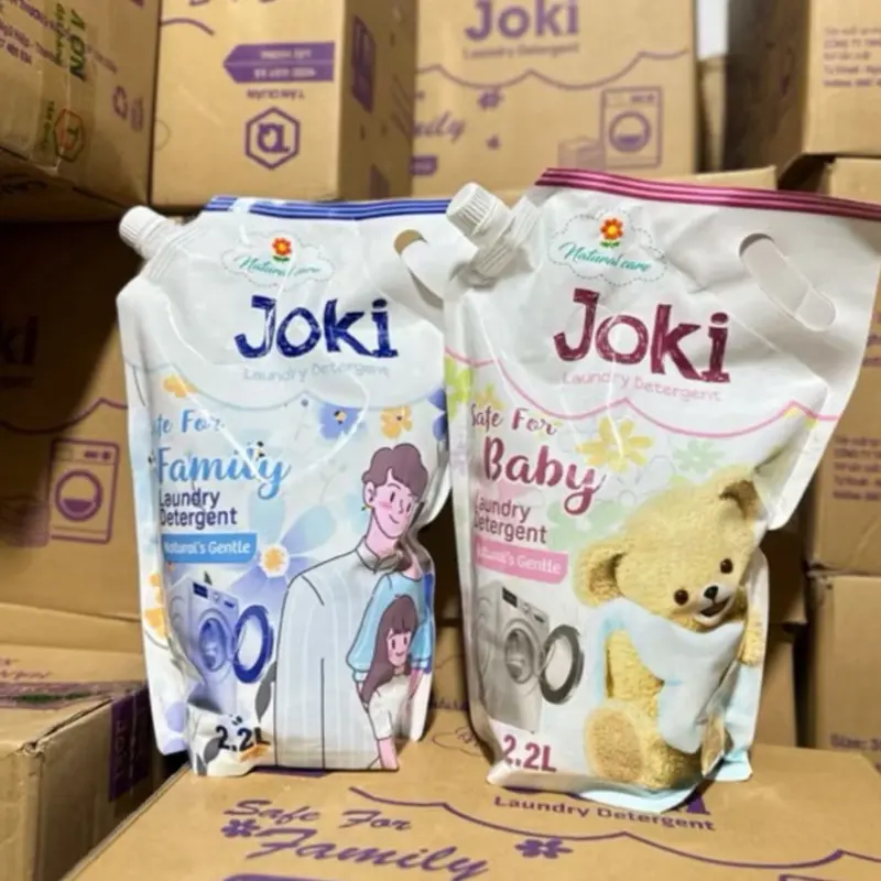 ( Combo 4 Túi Nước Giặt )  JOKI  Hàn Quốc Chính Hãng 2,2 kg Hương Thơm Dịu Nhẹ, Mềm Vải, an toàn cho da