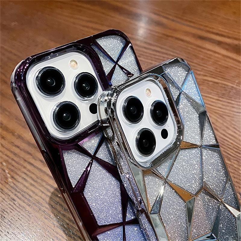 Glitter Case iPhone 11 12 13 14 15 Pro max 14 15 plus Luxury Gradient Hard Casing iPhone 15 14 13 12 11 Pro max 14 15 plus 4