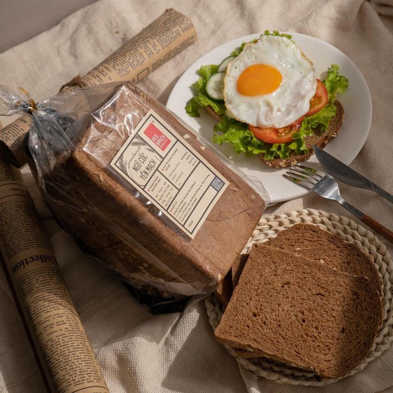 Bánh Mì Ngũ Cốc Yến Mạch 600Gr Thương Hiêu Gạch Đỏ Dành Cho Ăn Kiêng Healthy 2