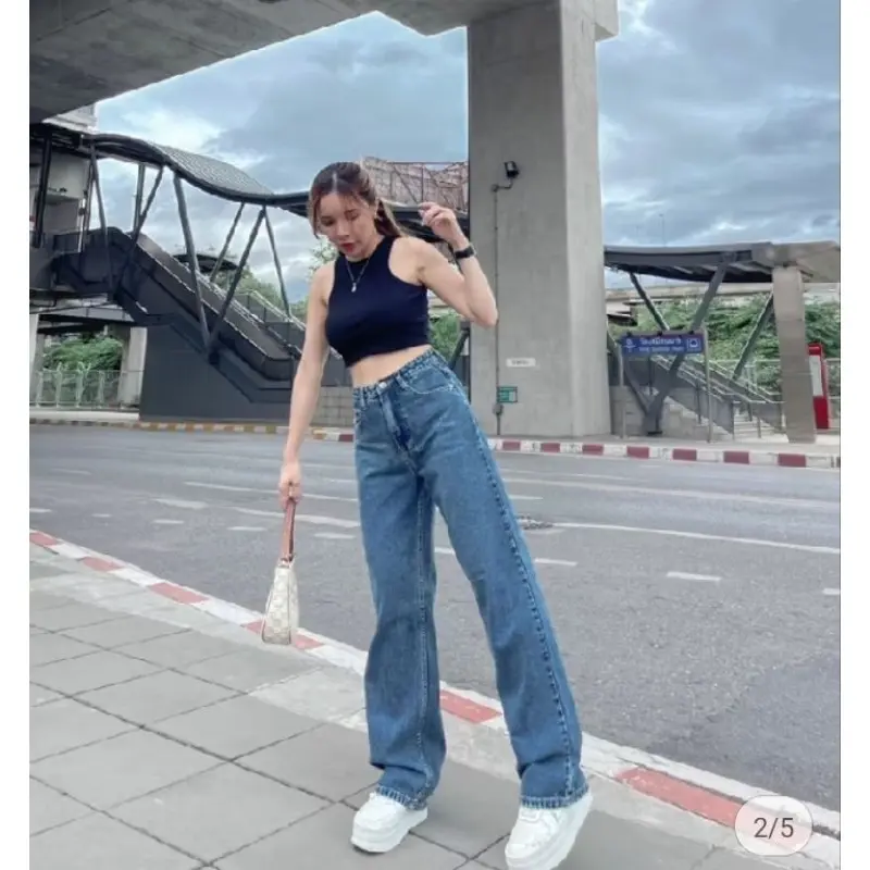 ยีนส์-ผ้าขากระบอก,ทรงบอย ️อ่านรายละเอียด️