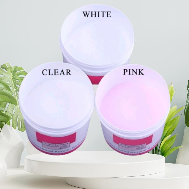 Bột đắp nặn hoa nail Ez flow Bột white pink clear hũ 120ml đắp được mọi loại dài ngắn khác nhau Không mùi