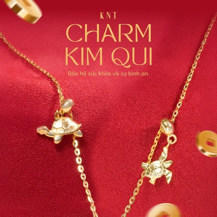 Charm vàng thần tài - Charm lắc tay, dây chuyền thần tài, vàng 10k [Kim Ngọc Thủy]
