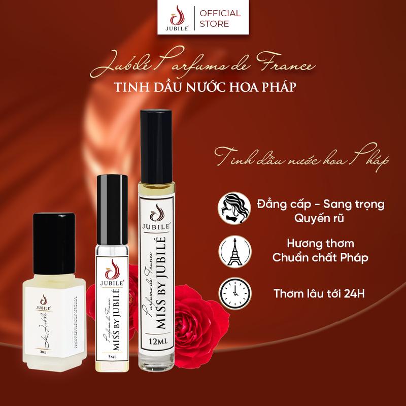Dolce by Jubilé - Tinh dầu nước hoa Pháp Jubilé 3-5-12ml dạng chấm lăn xịt cho nữ hương hoa cỏ, phấn thơm nữ tính gợi cảm tươi trẻ
