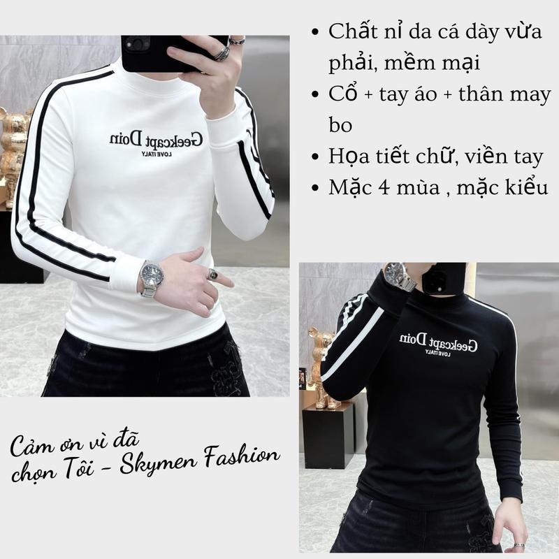 Áo thun sweater nam nữ tay dài mẫu đẹp vải nỉ da cá 4 mùa  Menswear Thun Hoodie Dài Tay 4