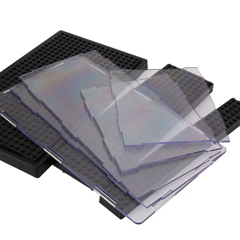 Bộ lưu trữ khối xây dựng, thiết kế đơn giản, làm bằng Acrylic, trang trí nội thất phòng Khách 6