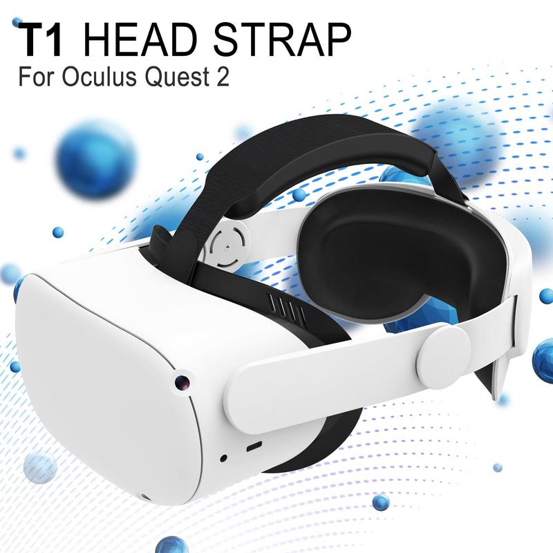Adjustable VR Headband (1 Box), VR Headband Replacement, Enhanced Comfort Support & VR Gaming Immersion, Compatible with Oculus Quest 2 (Headband Only), Console Accessories 3