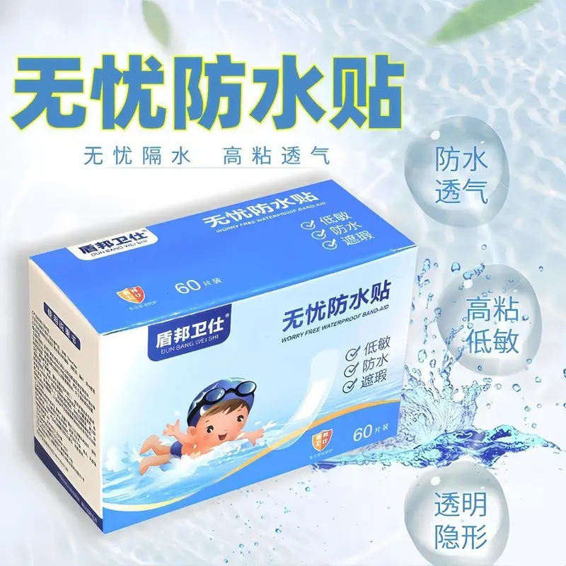 Combo 60 miếng dán vết thương, chống nước trong suốt siêu dính