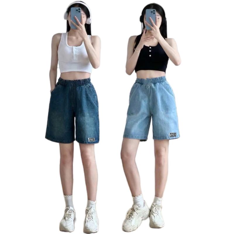 QUẦN NGỐ JEAN LƯNG THUN VẢI SIÊU CO GIÃN MỀM MỊN FREESIZE DƯỚI 65KG Nữ