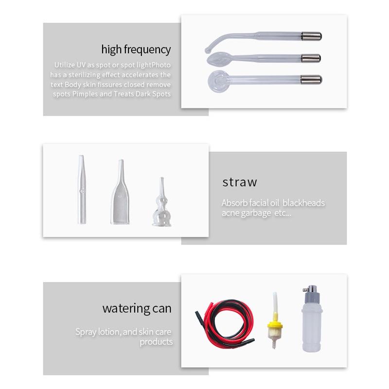 7 in 1 Multiple Detox Alat Facial Basic Ultrasonic HF Vacum Spray Spot Removal Strika Setrika Wajah Mata Penghilang