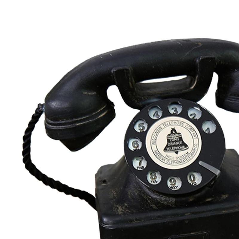 Old Fashioned Landline Telephone Model Classic Photography Props Creative Retro Telephones for Bar Desk Cafe Hotel Ornament 1