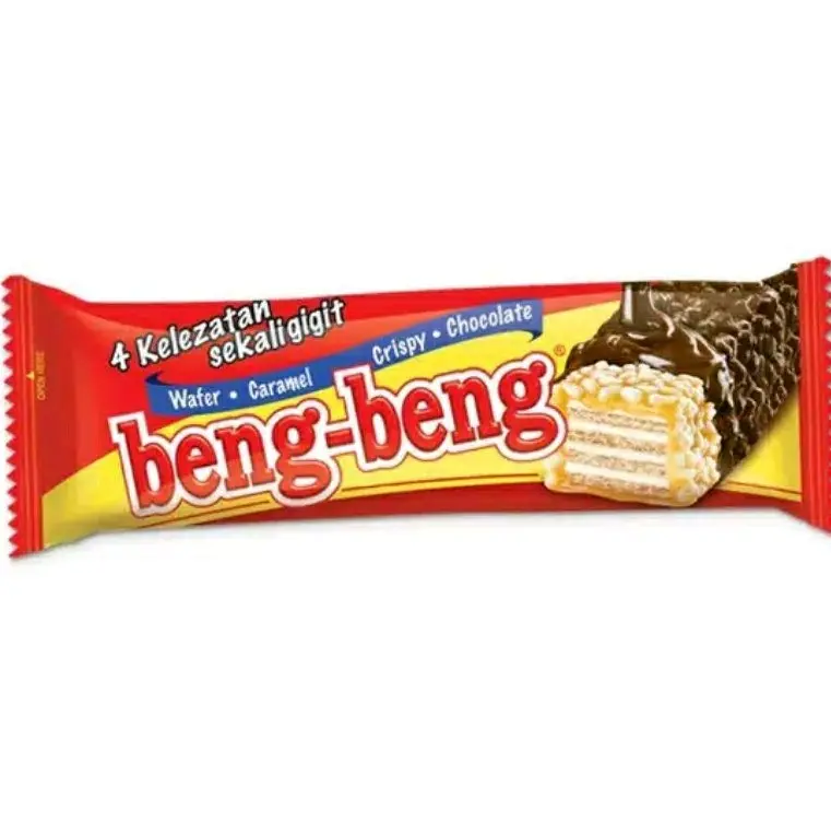 Beng Beng Wafer Choco Caramel 12 pcs/ Beng beng Coklat karamel Cookies Cokelat