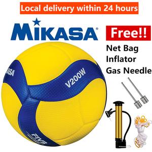 Bola Tampar, Mikasa, V200W, Bahan PU Lembut, Sesuai untuk Perlawanan Pantai dan Latihan, Kualiti Baik, Saiz 5, Bola Tampar Pantai