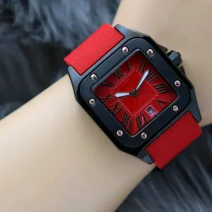 Jam Tangan Pria wanita Unisex Analog Tanggal Aktif Dm 4cm Strap Rubber Premium