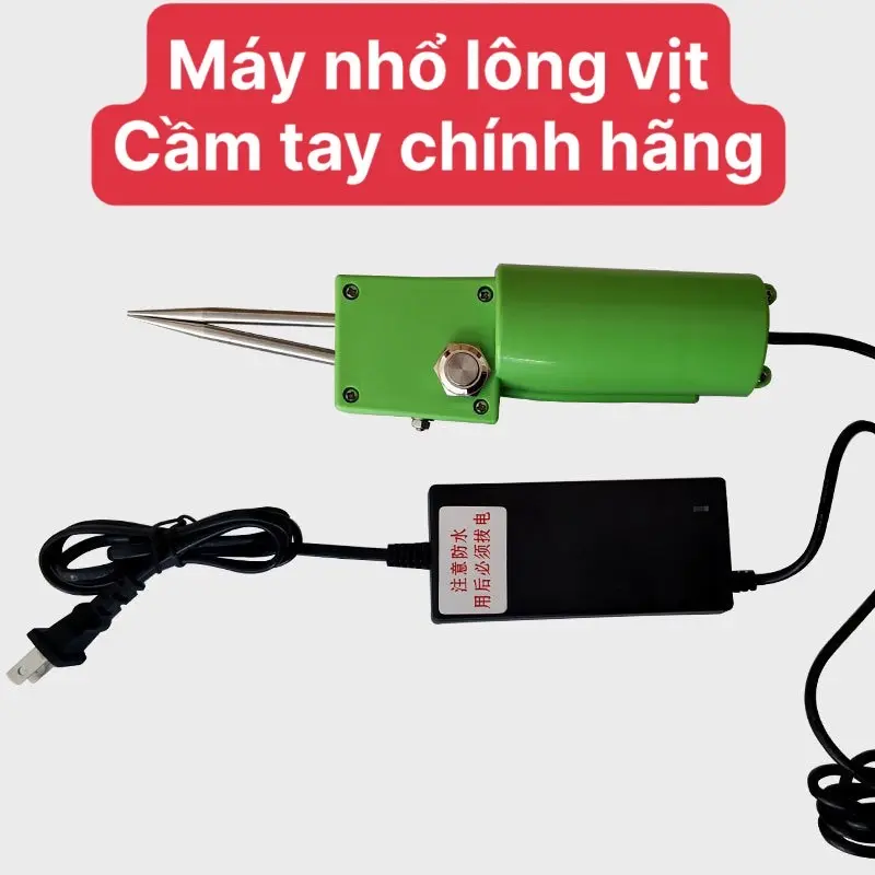 Máy nhổ lông vịt cầm tay, công suất 210W, hàng nhập khẩu Đài Loan, bảo hành 12 tháng, lỗi 1 đổi 1, chống nước 4