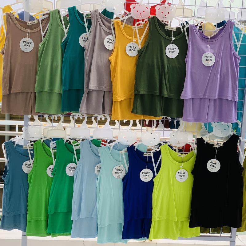 Bộ Ba Lỗ Minky Mom Có Size 8KG Đến 32KG, Cho Bé Trai_Bé Gái Cao Dưới 1M3, Vải Mềm-Mịn-Mát-Thấm Hút Mồ Hôi. bộ  ba set cặp quanao  daitay bộ  nỉ