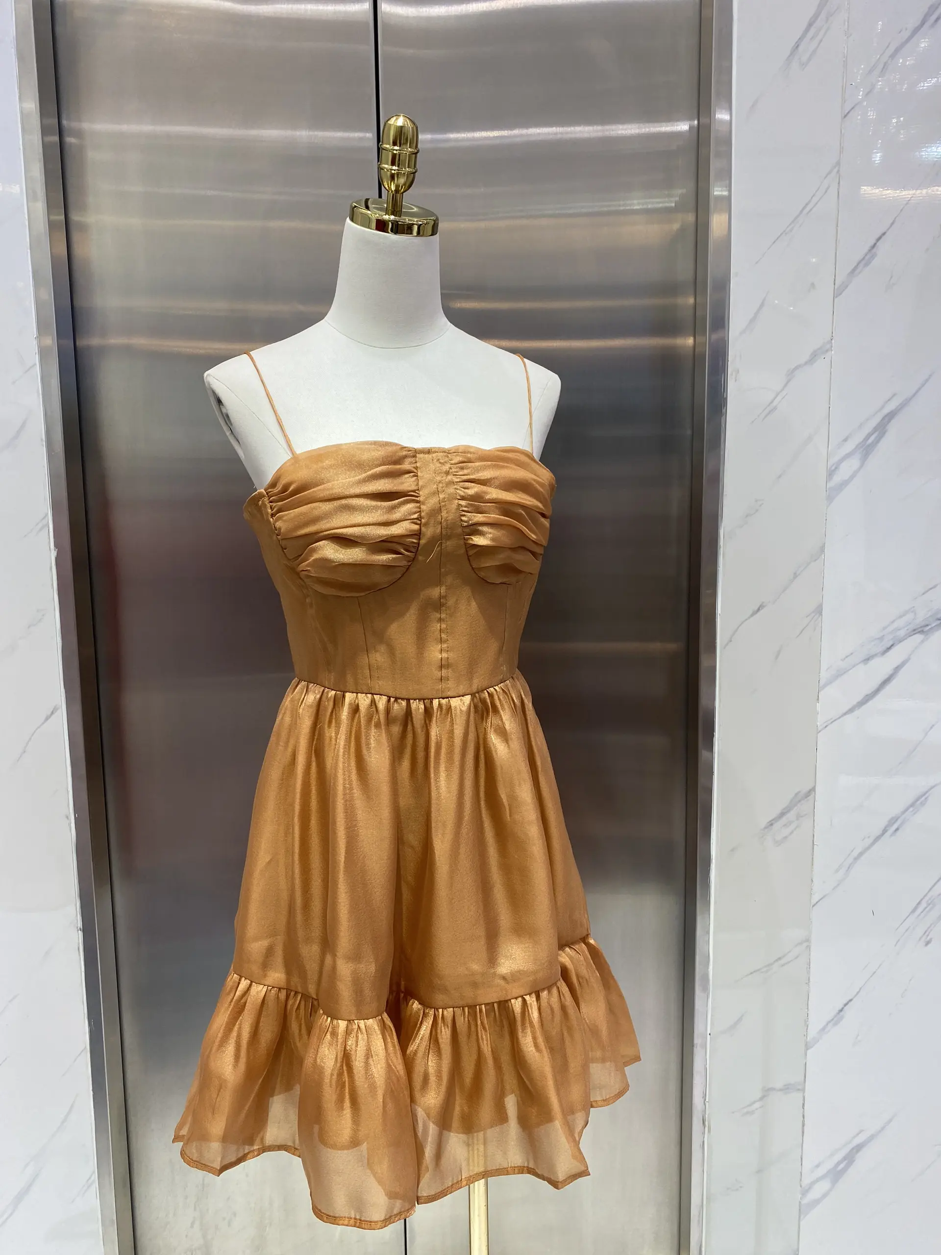 Váy Nữ DT ROSE Váy Voan Cúp Xòe Đuôi Cá Dress Voan Tơ