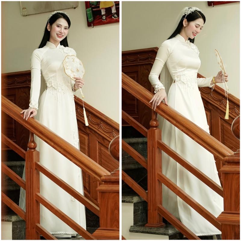 Product Introduction of Áo Dài Cô Dâu đính kết tỉ mỉ, sắc sảo- Thiết kế kiểu dáng sang trọng 11