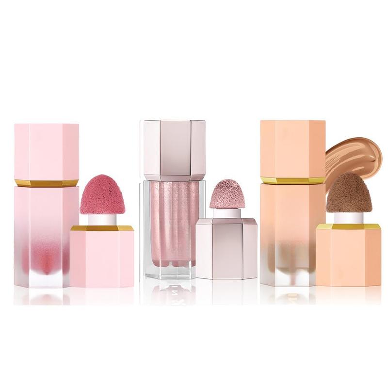 Buildable Liquid Contour Kit with Sponge Tip Contour Blush Highlighter ...
