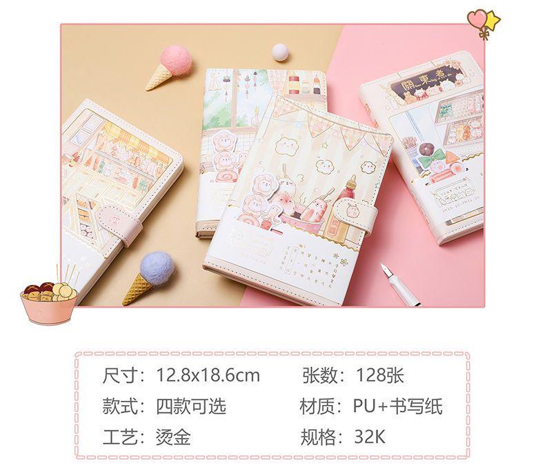 Product Introduction of หนังสือหัวเข็มขัดหนัง หน้าสี สร้างสรรค์และสดใหม่ สไตล์สาวโน๊ตบุ๊ค สมุดบันทึก บันทึกไดอารี่ ขนาด A5 ปฏิทิน 2025 มาใหม่ เหมาะสำหรับวารสาร 2