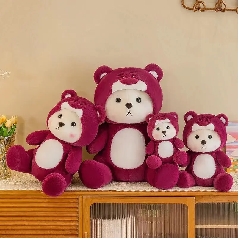 Gấu bông lena ngồi siêu đáng yêu  - thú nhồi bông lena gấu dâu sezi 30cm Thú Bông Toy Đồ Chơi 3