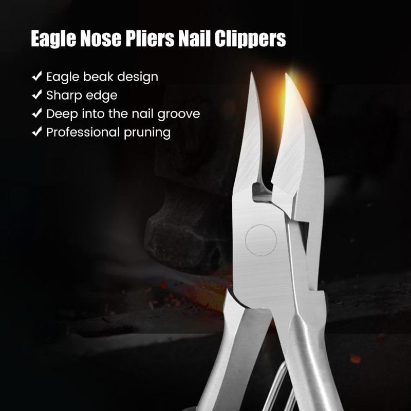 Product Introduction of Stainless Steel Nail Cuticle Scissors Eagle Beak Pliers Nail Clipper Dead Skin Remover Manicure Pedicure Tools 11