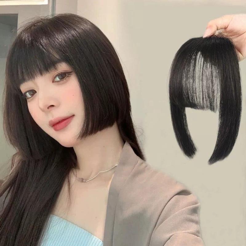 Product Introduction of Cute Princess Bangs Wig Middle Part Wig Piece Two Sides Wig Piece Naturally Trimmed Fringe Piece Japanese Anime Fringe #466039 33