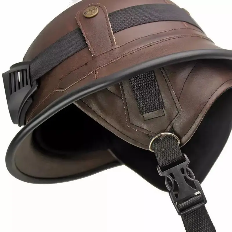 HELM MILENIAL NAZI KULIT + KACA MATA Motorcycle 3
