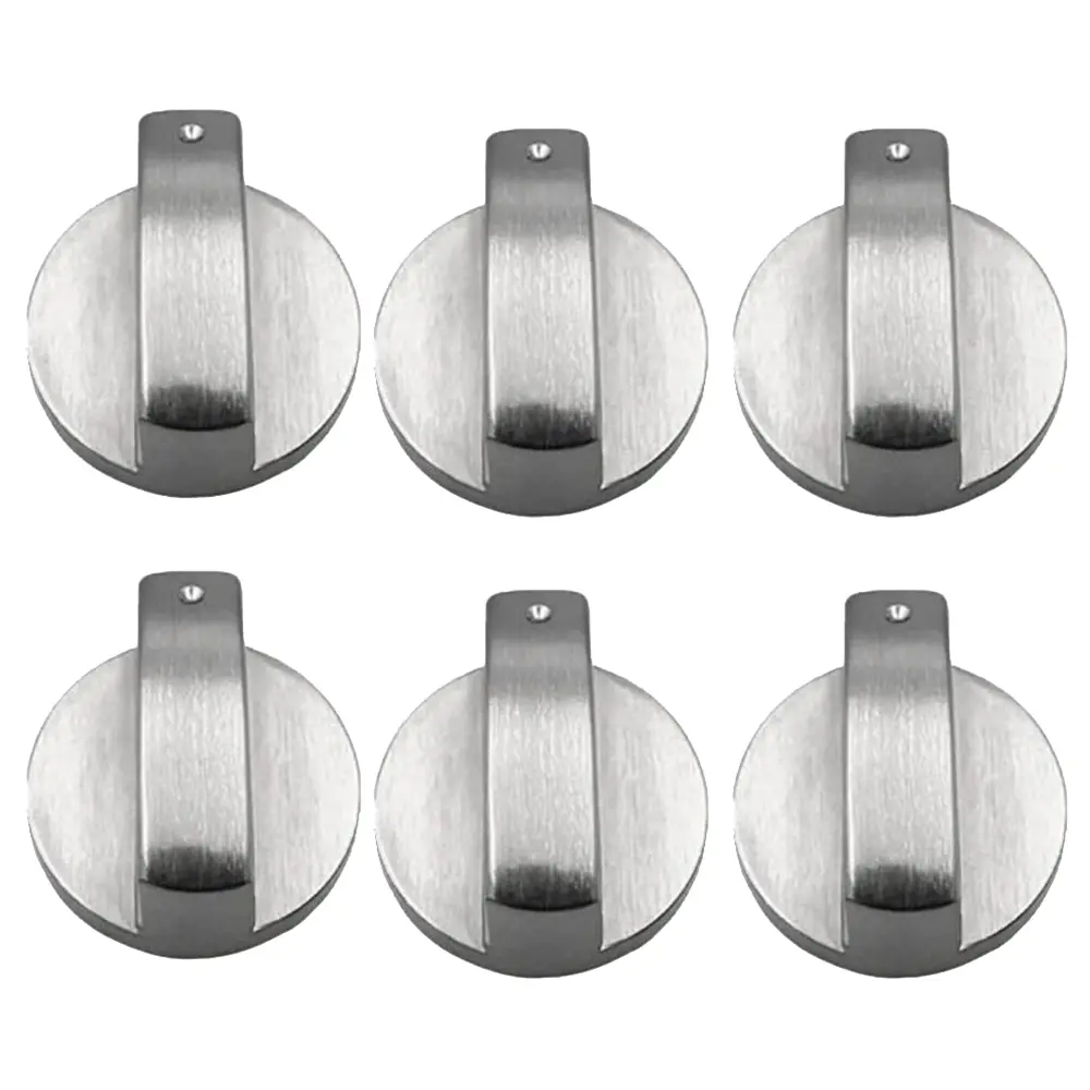 Núm Bếp 6Mm, 6 Cái, Núm Bếp Ga, Núm Kim Loại Thay Thế, Phụ Kiện Bếp Ga, Núm Lò Nướng