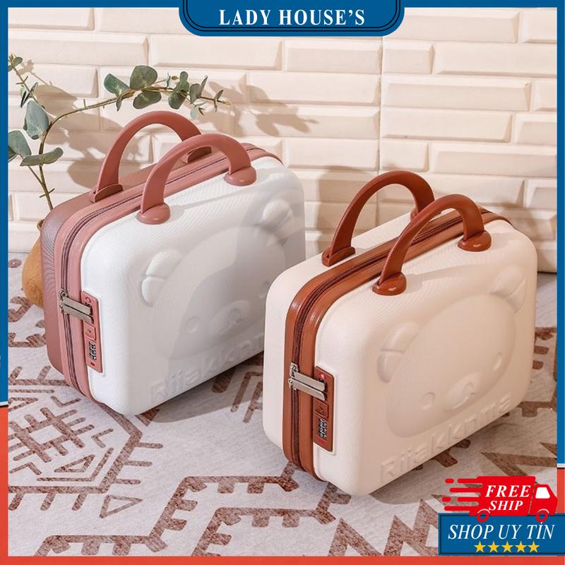 Vali Mini Xách Tay 14/16 inch Cốp Đựng Đồ Cá Nhân Có Khóa Số Bảo Mật Chất Liệu Nhựa PC+ABS Dày Dặn