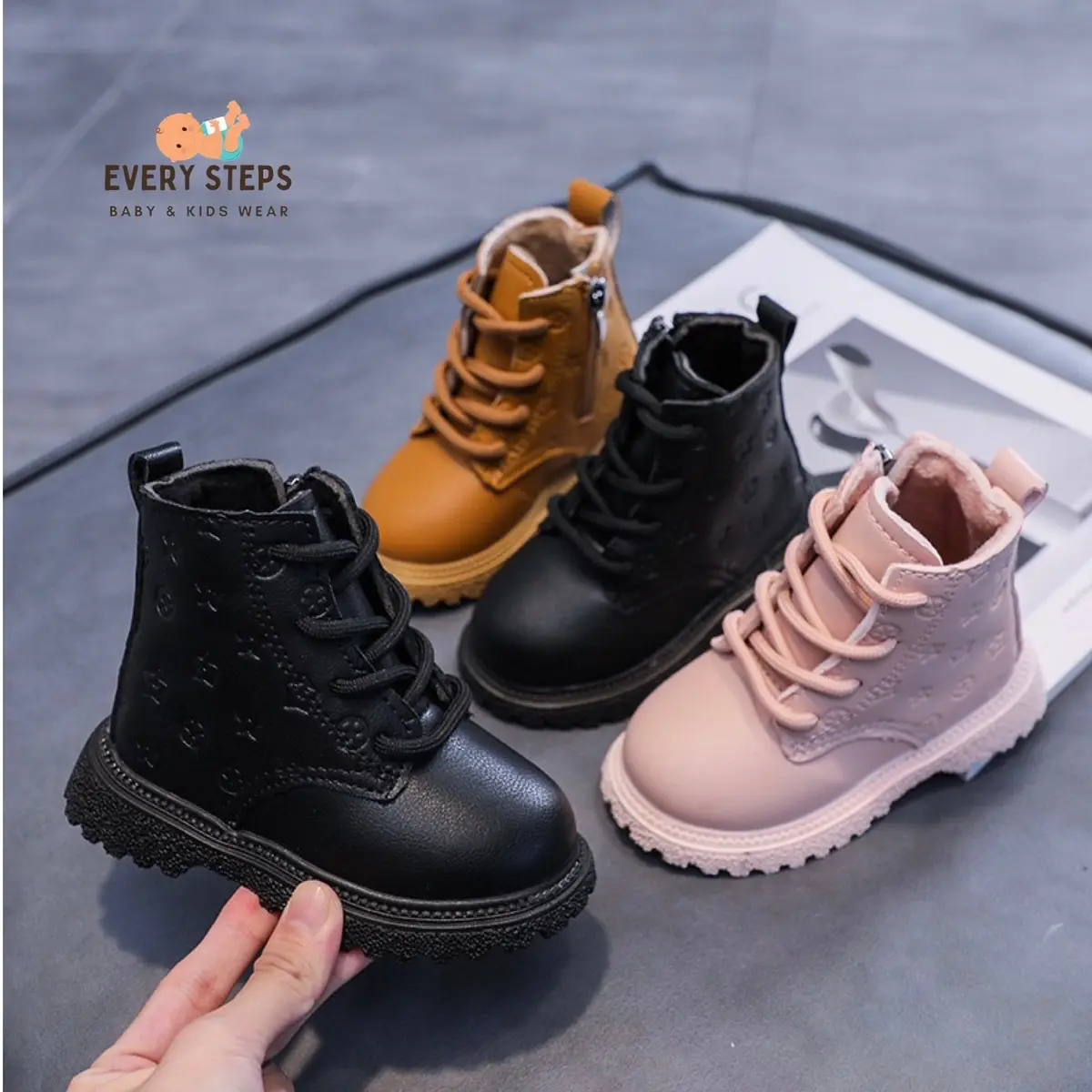 Everystep [Size 21-30]  SEPATU ANAK LAKI PEREMPUN BOOTS HIKING KOREAN GUNUNG - BOOTS