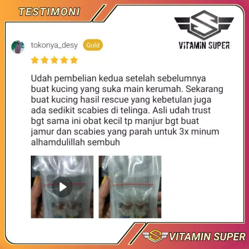 Vitamin Kucing Anti Parasit P2   Obat Scabies, Jamuran, Abses, Kutuan, Cacingan, Gatal-gatal, Ketombe, Tungau, earmeat dan Masalah Kulit 2