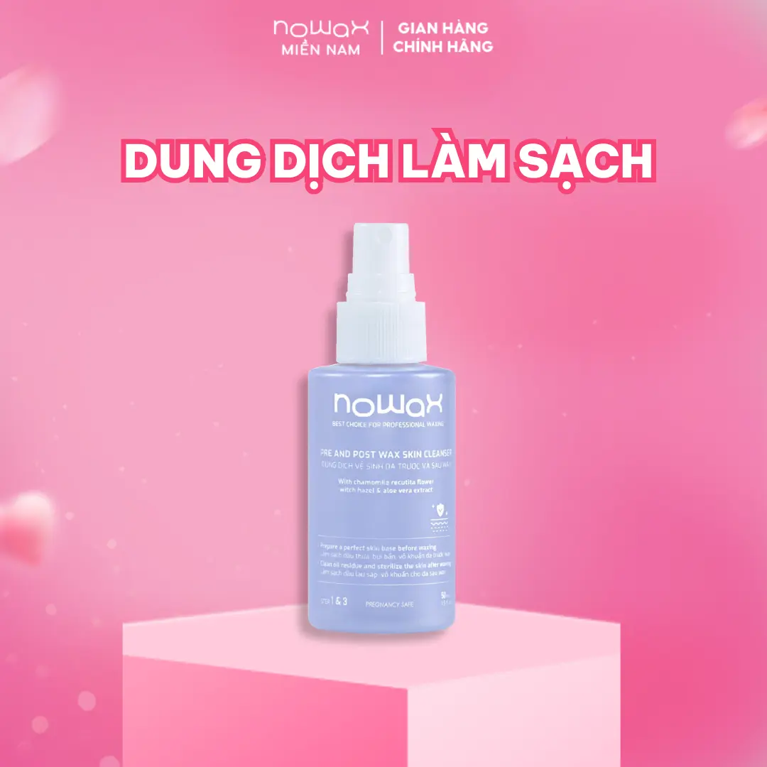 Dung dịch làm sạch da trước và sau wax Nowax 50ml