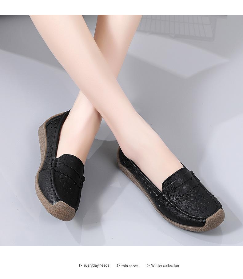 Product Introduction of รองเท้าไม่มีส้นฤดูร้อน สำหรับผู้หญิง ระบายอากาศ อเนกประสงค์ แบน รองเท้าแม่ กันลื่น ทันสมัย ลำลอง ปี 2024 มาใหม่ 30