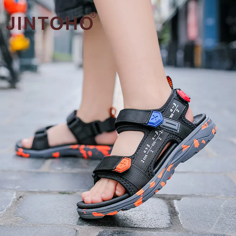 JINTOHO Summer Fashion Outdoor Boy's Sandals Comfortable Lightweight Hiking Beach Sandal for Kids