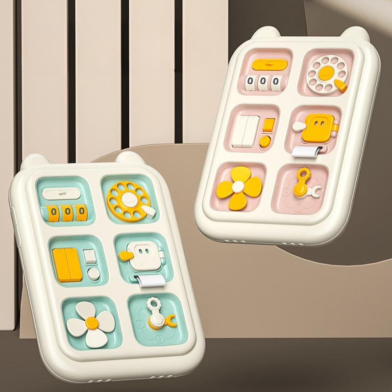 Product Introduction of Children's Multi-functional Busy Board Baby's Hand Fine Movements Educational Exercise Montessori Early Education Logic Toy 0