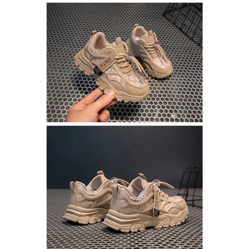 16-Giày Daddy Phong Cách Hàn Quốc cho Bé Gái Bé Trai Từ 7-12t Êm Chân Thoáng Khí Sz 26-37-Sneaker Sport Kids Tập Thể Dục 8