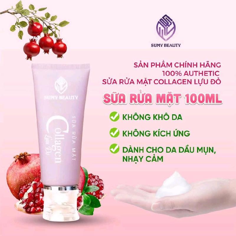 SỮA RỬA MẶT COLLAGEN LỰU ĐỎ NHÀ SUMY BEAUTY Sự lựa chọn số - TikTok ...