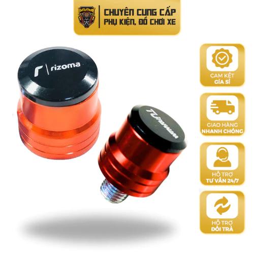  Ốc Gắn Chân Kiính Gương Chất Liệu Nhôm CNC Kèm Ốc và Nắp Đầy Đủ Phù Hợp Cho Mọi Loại Xe Máy Xe Điện . 