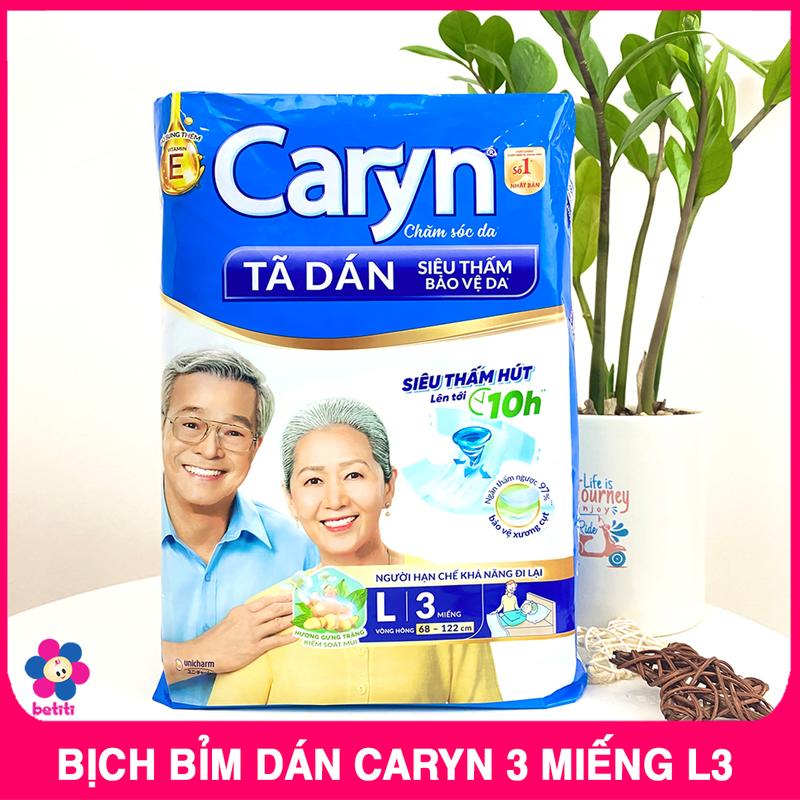 Bịch 3 Miếng Tã Dán Caryn Cho Mẹ Sau Sinh L3 -  Tã Dán Caryn Cho Người Cao Tuổi  Nữ
