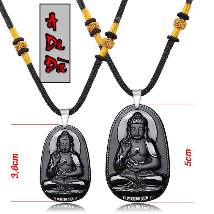 Dây chuyền thần hộ mệnh theo tuổi dây dù thái + mặt đá nhiều size dễ chọn chọn tuổi theo yêu cầu